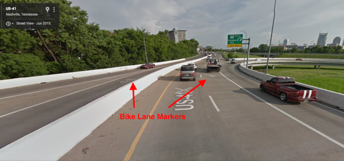 Spring Street "bike lane"