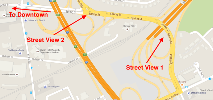 Spring Street Route Overview